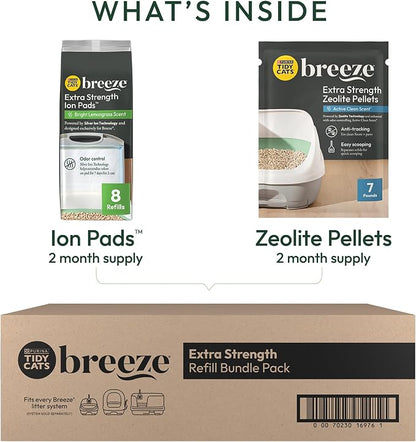 Purina Tidy Cats Breeze Cat Litter Extra Strength Refill Bundle - Image 8