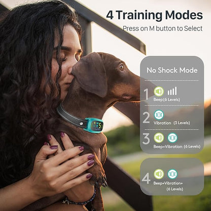 Dog Bark Collar for Large Medium Small Dogs, Rechargeable Smart Bark Collar - Image 3