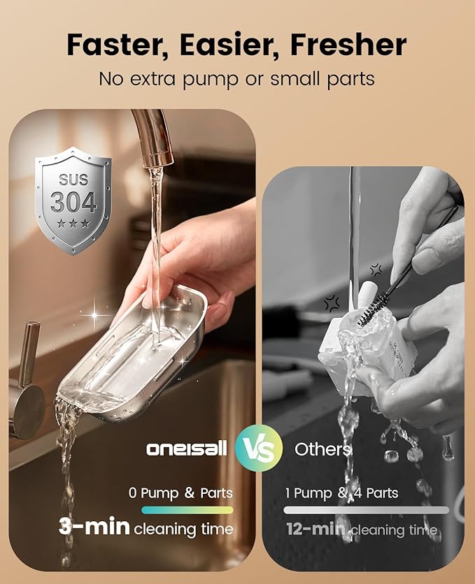 oneisall Wireless Filterless Cat Water Fountain, Separate Clean and Dirty Water - Image 7