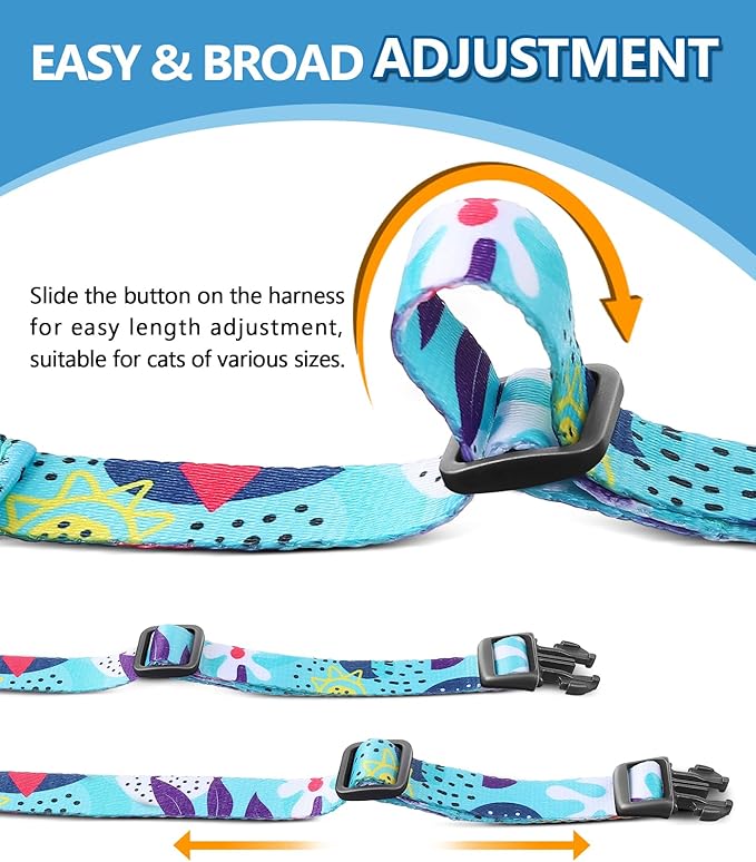 Halypet Cat Harness and Leash Set, Escape Proof Cat Harness, Safe Kitten Harness - Image 6