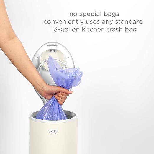 Ubbi Stainless Steel Diaper Pail, Odor Locking, No Special Bag Required - Image 4