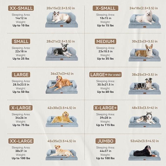 Large Dog Bed Orthopedic Washable - Image 2