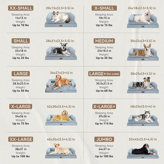 Large Dog Bed Orthopedic Washable - Image 2