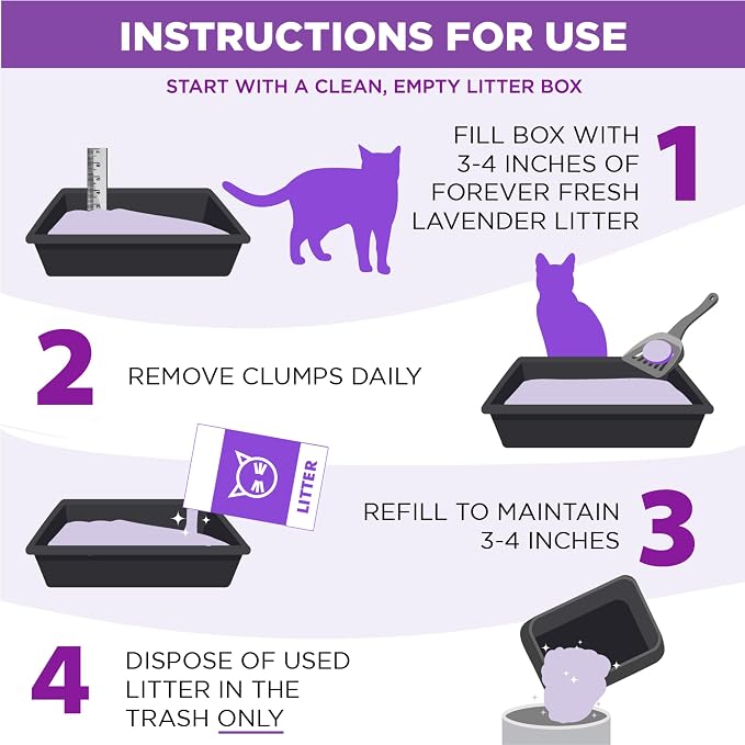 Arm & Hammer Forever Fresh Clumping Cat Litter Lavender, - Image 5