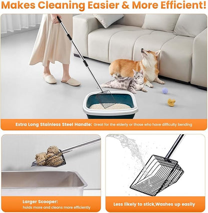 Cat Litter Scoop 43 inch Metal Litter Scooper - Image 7