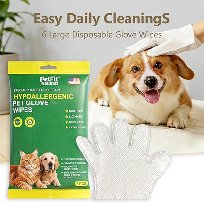 5-Finger Pet Grooming Glove Wipes - Image 7
