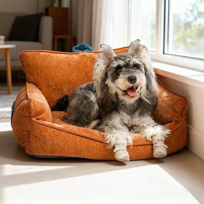 Orthopedic Dog Bed with Memory Foam, Washable Plush Pet Bed - Image 3