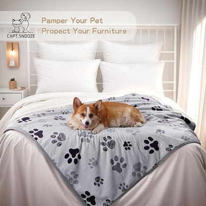 Waterproof Dog Blankets, Soft Fluffy Sofa Car Bed Protector, Reversible Sherpa - Image 6