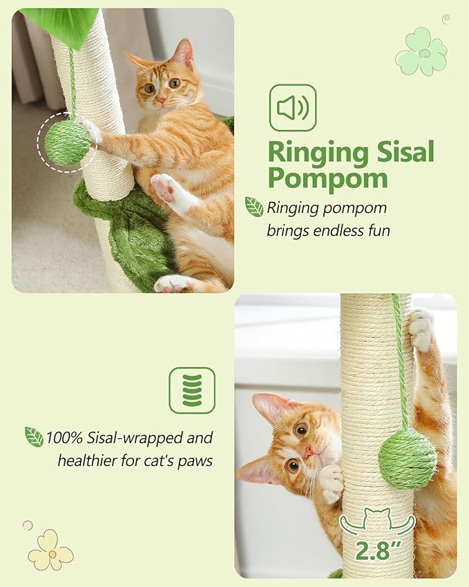 Small Cat Tree, Large Hammock and Dangling Ball - Image 7