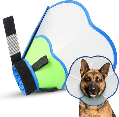 Hard & Heavy Plastic Dog Cone Collar Alternative by Unknown