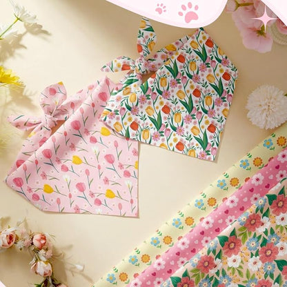Weewooday 50 Pcs Dog Bandanas Bulk Dog Bandanas - Image 4