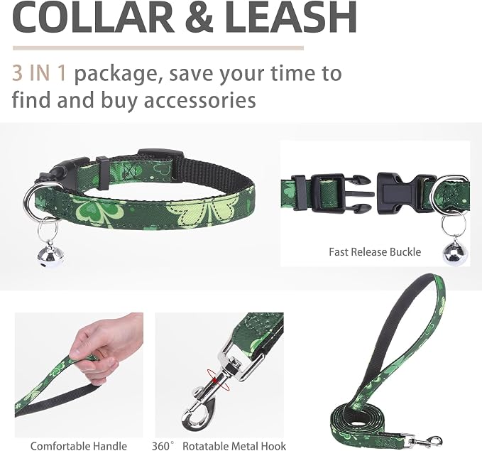 PUPTECK Adjustable Dog Harness Collar and Leash Set Step in No Pull Pet Harness - Image 4