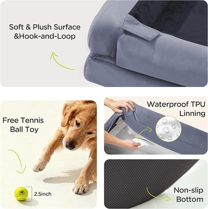 Orthopedic Dog Bed for Extra Large Dogs, XXL Waterproof Egg Crate Memory Foam - Image 6