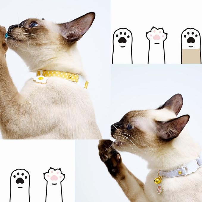 2 Pack Star Cotton Breakaway Cat Collars - Image 5