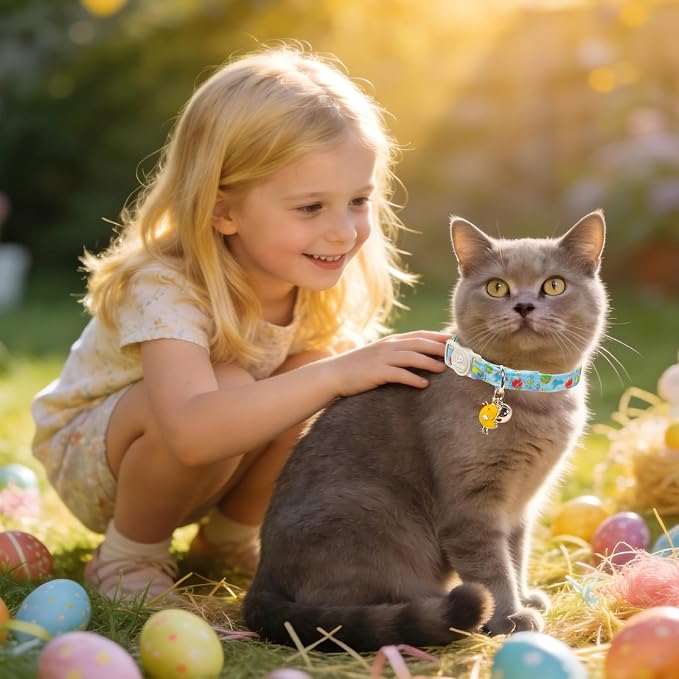 Cat Collar, Easter Chicks & Carrots Cat Collar - Image 5