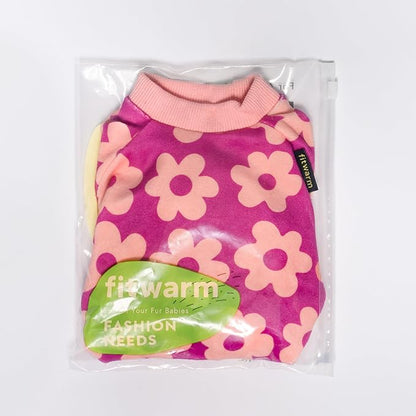 Fitwarm Flower Fleece Dog Pajamas, Warm Winter Dog Clothes - Image 8