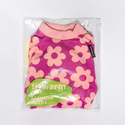 Fitwarm Flower Fleece Dog Pajamas, Warm Winter Dog Clothes - Image 8