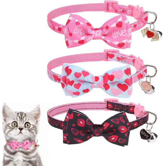 KOOLTAIL Pink Cute Cat Collars Breakaway by KOOLTAIL
