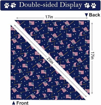 4th of July Dog Bandanas, Patriotic Pet Decorations 2 Pack, Adjustable - Image 5