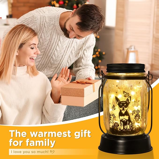 Chihuahua Gifts for Women/Men Chihuahua Solar Lanterns Dog Mom Birthday Dog - Image 5