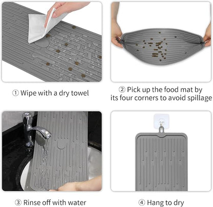 Ptlom Pet Placemat for Dog and Cat, Mat for Prevent Food and Water Overflow - Image 7