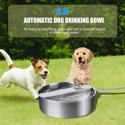 Automatic Dog Water Bowl Dispenser Large Breed Stainless Steel Auto Fill Dog - Image 5