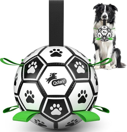 QDAN Dog Toys for Small Medium Puppy, Soccer Ball for Dogs by QDAN