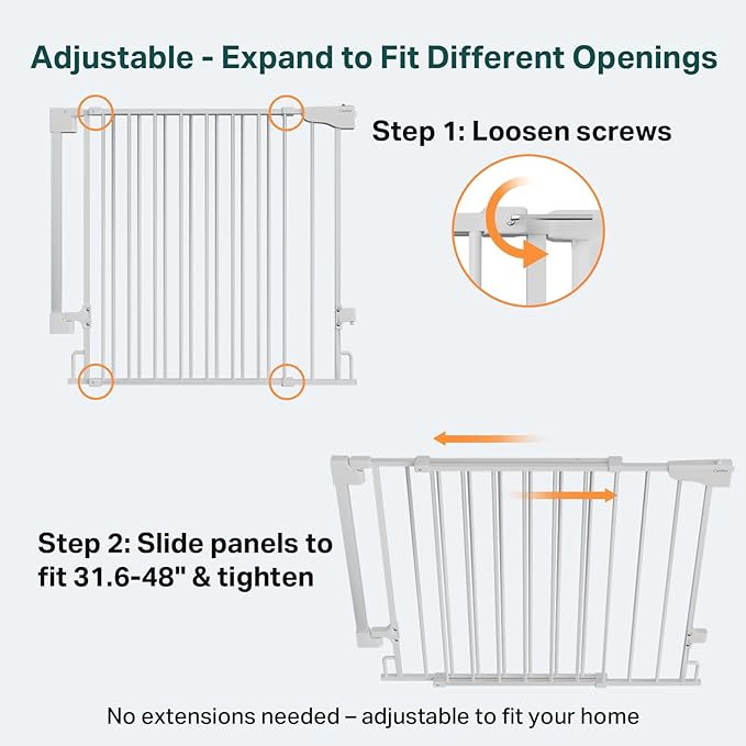 Cumbor 34" Extra Tall Baby Gate - Image 4