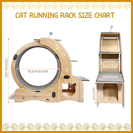 6-in-1 Cat Exercise Wheel - Image 2
