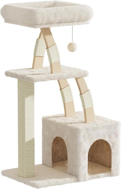 Cat Tree for Indoor Cats, 40 Inches Cat Tower by MeowHomm