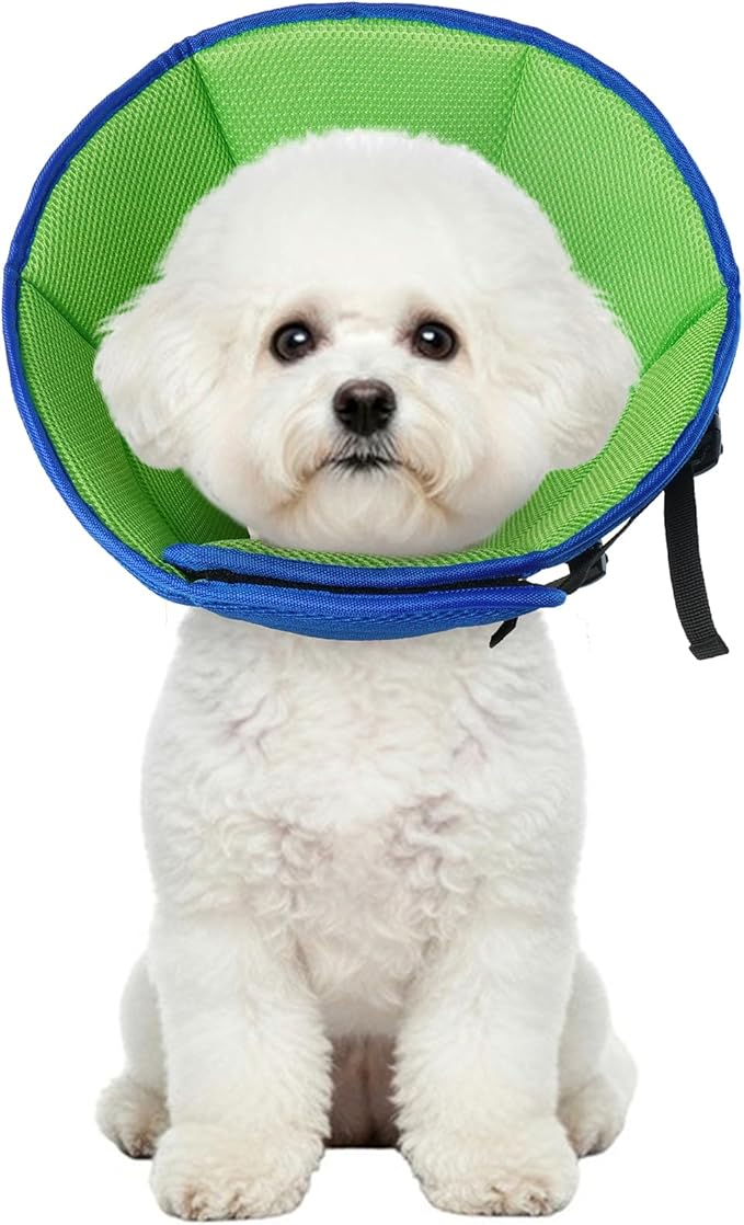 Dog Cone Collar Soft Cone for Medium Dogs After Surgery Adjustable Elizabethan by Allroaring