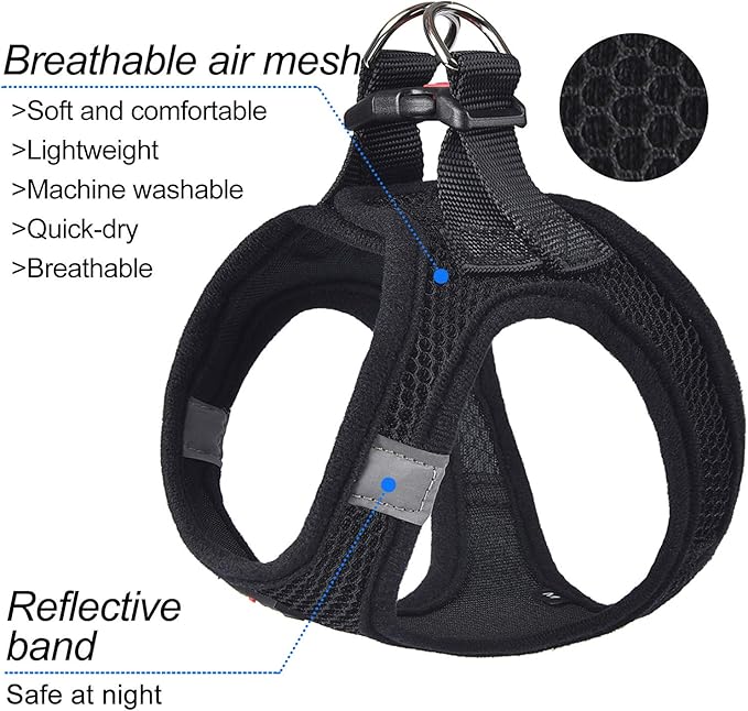Dog Harness Step-in Breathable Puppy Cat Dog Vest Harnesses - Image 2