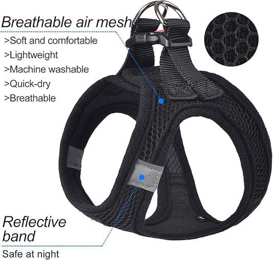 Dog Harness Step-in Breathable Puppy Cat Dog Vest Harnesses - Image 2