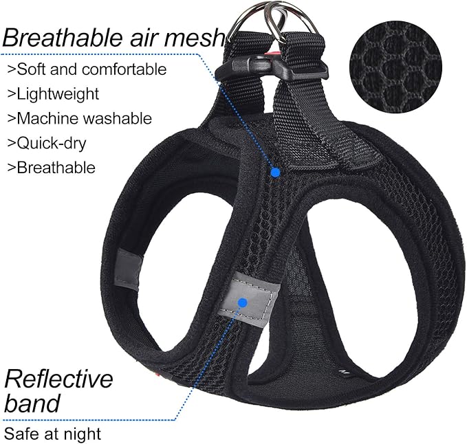 Dog Harness Step-in Breathable Puppy Cat Dog Vest Harnesses - Image 2