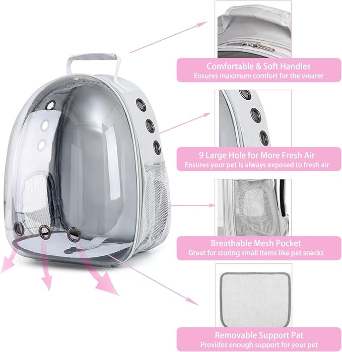 Small Pet Carrier Backpack Rabbit Carrier - Image 3