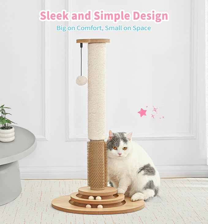 Made4Pets Cat Scratching Post Premium Sisal Cat Scratcher Kitten Toys - Image 8