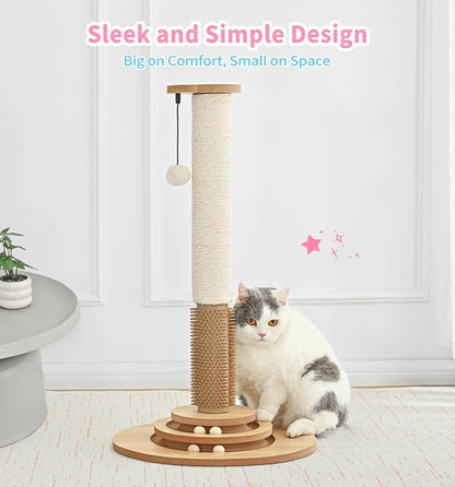 Made4Pets Cat Scratching Post Premium Sisal Cat Scratcher Kitten Toys - Image 8