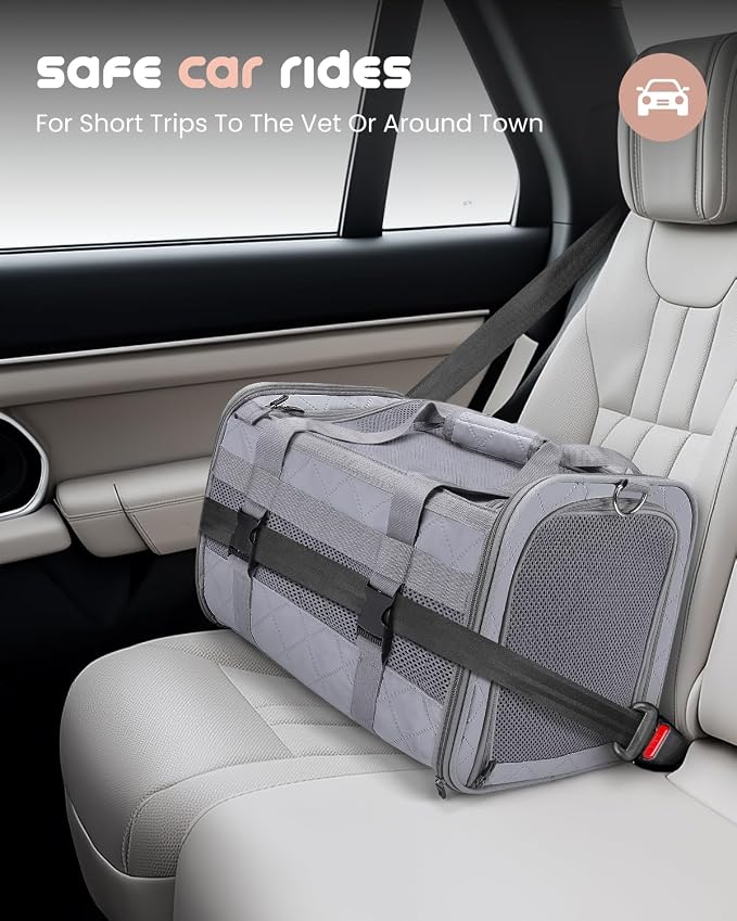 MIDOG Cat Carrier Soft for Small to Medium-Sized Cats, TSA Airline Approved - Image 7