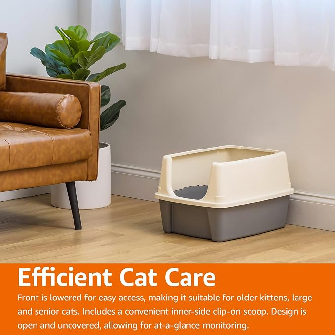 Amazon Basics Large Cat Litter Box - Image 9