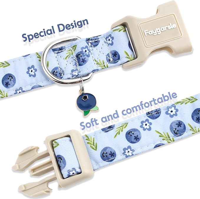 Faygarsle Blueberry Pattern Dog Collar - Image 4