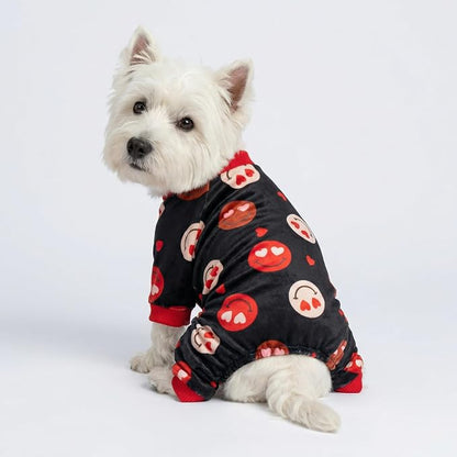 Fitwarm Hearts Eyes Smily Face Dog Pajamas, Cozy Valentines Outfit - Image 4