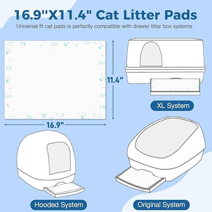 Cat Pads 25 ct Super Absorbent Pet Pee Pads Compatible - Image 4