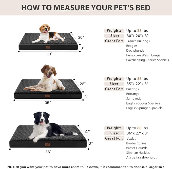 WNPETHOME Orthopedic XL Dog Beds Large Sized Dog, Waterproof Extra Large Dogs - Image 6