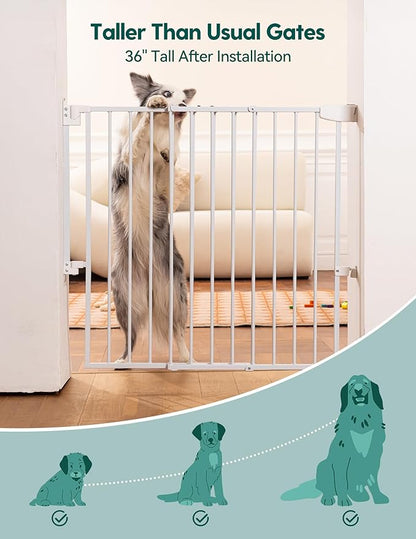 Babelio 34" Tall No Bottom Bar Baby/Dog Gate - Image 3