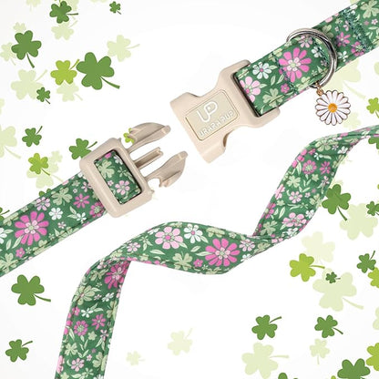 St. Patrick's Day Dog Collar, UP URARA PUP Shamrock Adjustable Pet Collar - Image 4
