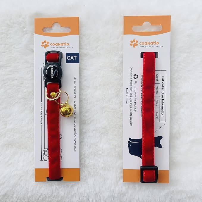 Safety Quick Release Cat Collars, Double Velvet - Image 2