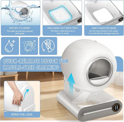 SUW Self Cleaning Litter Box, Automatic Cat Litter Box - Image 8