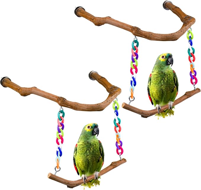 Bird Swing Toys, Standing Bird Perch by Matutinus