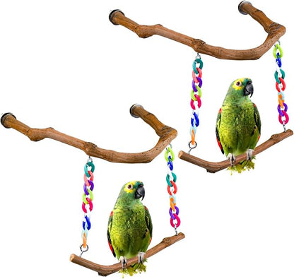 Bird Swing Toys, Standing Bird Perch by Matutinus