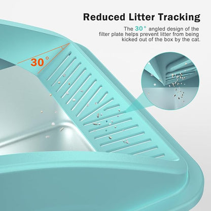 Stainless Steel Litter Box | XL Enclosed Cat Litter Boxs - Image 2